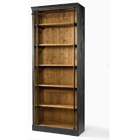 Ivy Matte Black Bookcase
